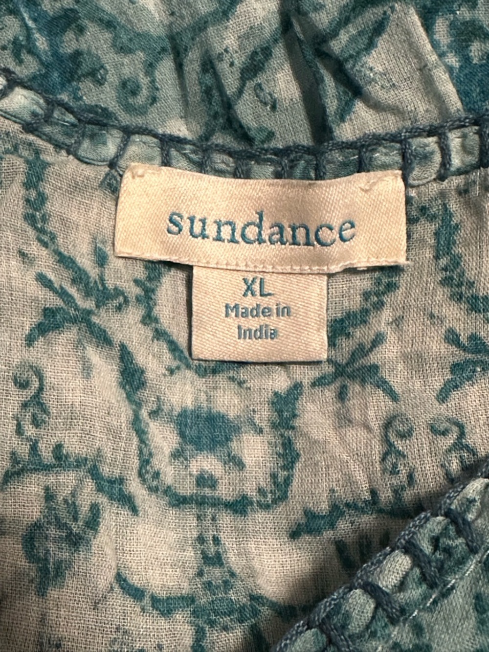 Sundance Mystical Mosaics Long Tiered Ruffle Maxi Dress - Picture 9 of 10